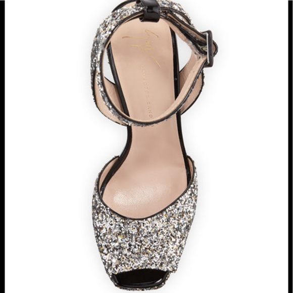 giuseppe zanotti • NEW • glitter platform heels - Picture 3 of 5